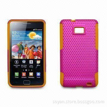 Detachable Silicone Case with Backside Holes for Releasing Heat, Suitable for Samsung Galaxy S2